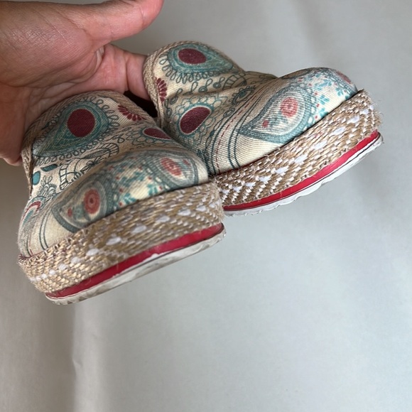 Goby Paisley Loafer Espadrille. Textile. Sz 38 - Picture 6 of 10